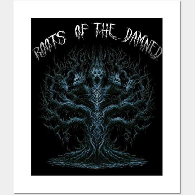 Ghostly Macabre Tree Wall Art by MetalByte